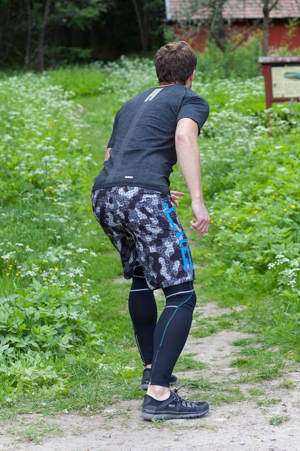 2117 Moholm- Mens Running Shorts - Black / AOP