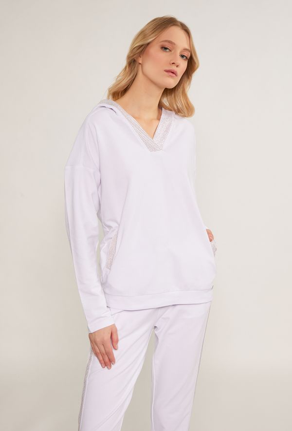 MONNARI MONNARI Woman's Sweatshirts Women's Sweatshirt With Rhinestone Application