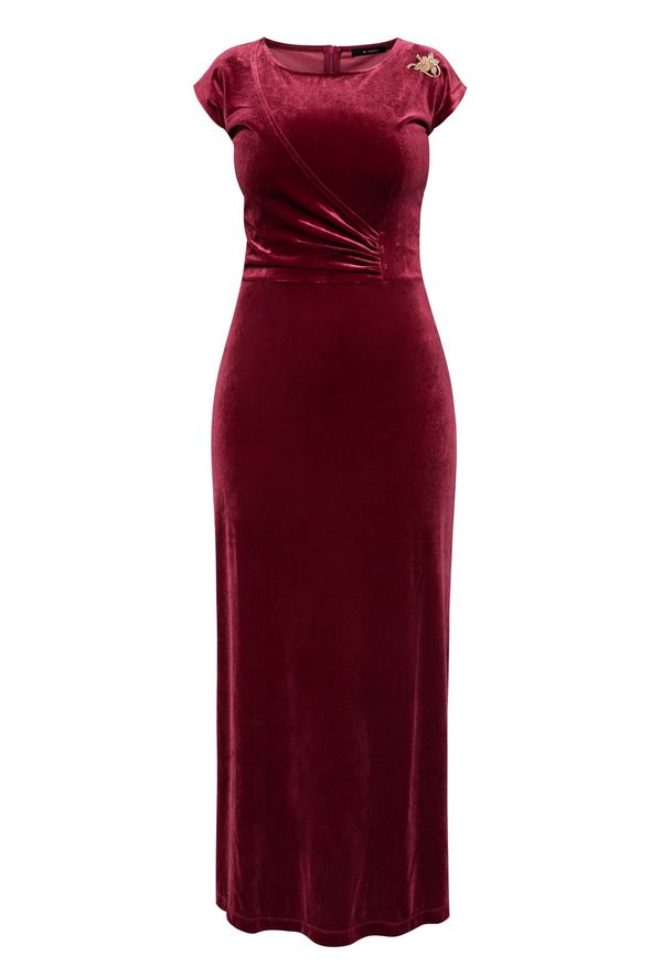 MONNARI MONNARI Ženske haljine maksi haljina izrađena od velur materijala