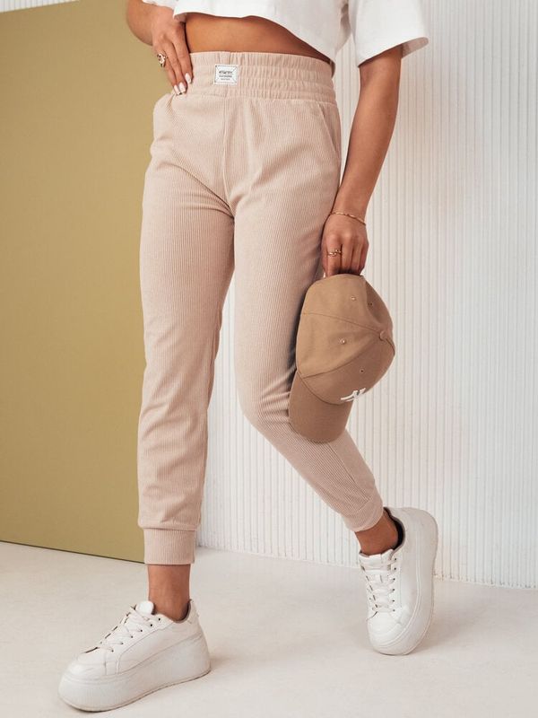 DStreet MORSI women's sweatpants beige Dstreet