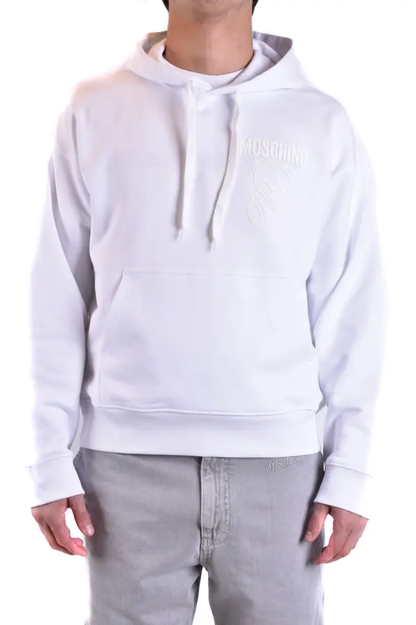 Moschino Moschino bijela majica s kapuljačom