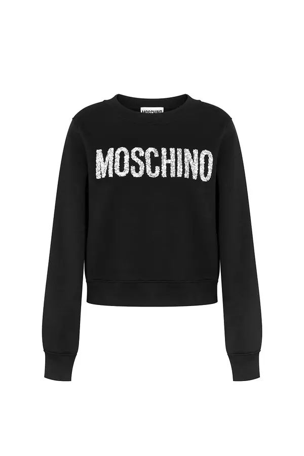 Moschino Moschino crna majica s printom