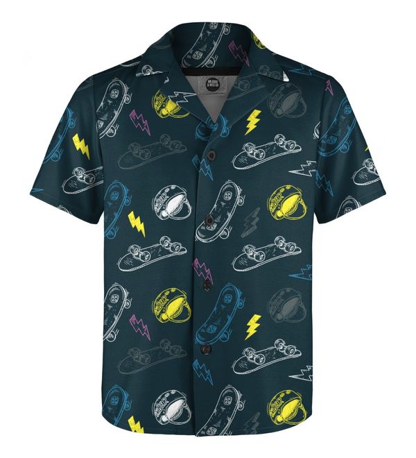 Mr. GUGU & Miss GO Mr. GUGU & Miss GO Kids's Shirt SH-K1615 Navy Blue