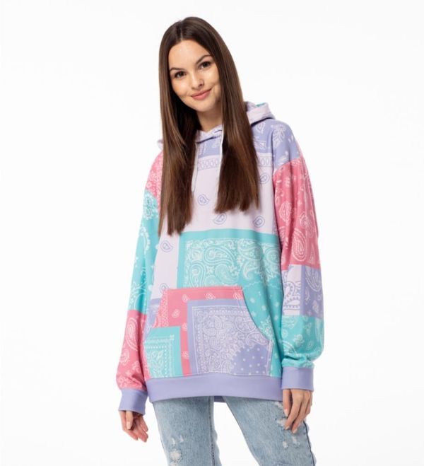 Mr. GUGU & Miss GO Mr. GUGU & Miss GO Woman's Colourful Bandana Hoodie OVS-FM 2395