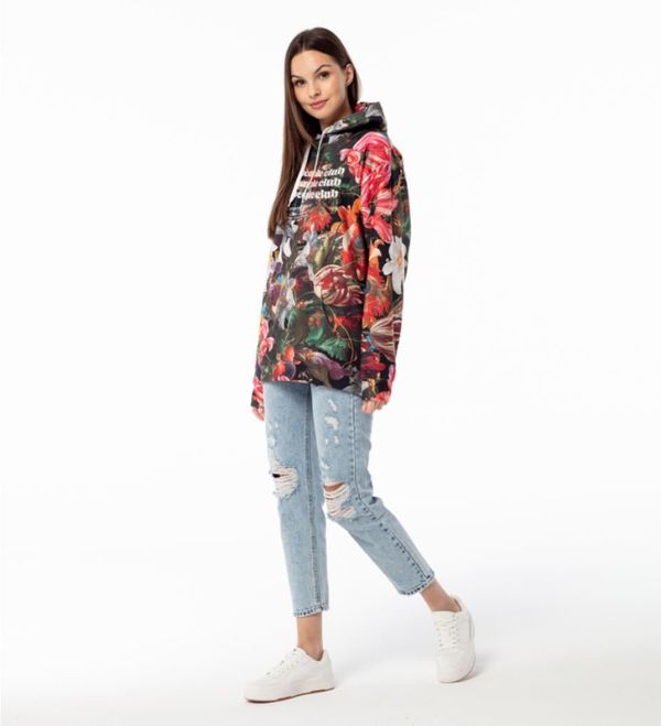 Mr. GUGU & Miss GO Mr. GUGU & Miss GO Woman's Lucky People Club Hoodie OVS-FM 2423