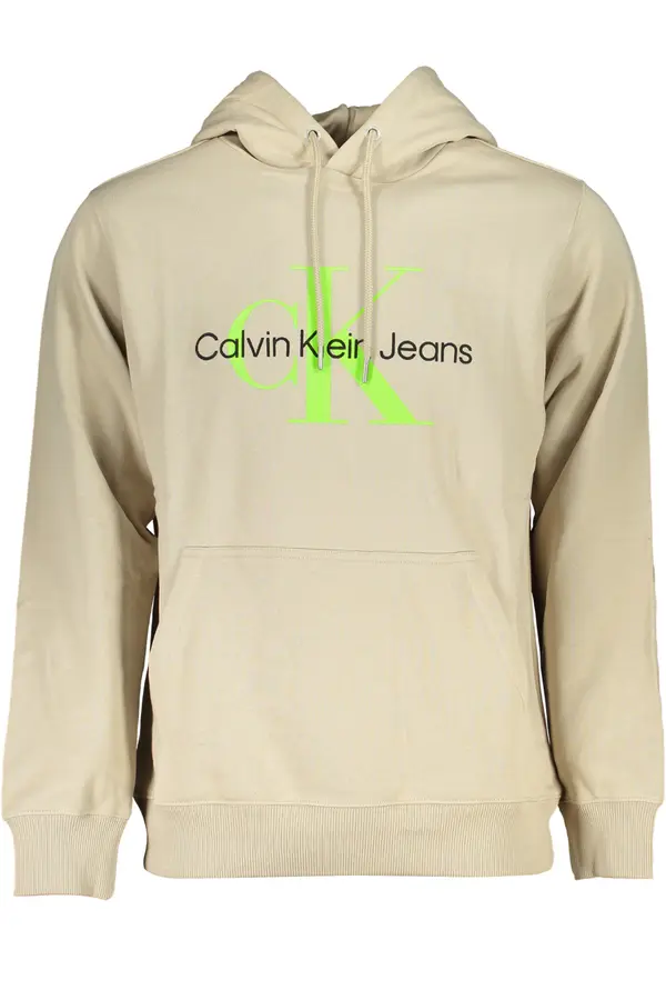 Calvin Klein Muška bež majica s kapuljačom Calvin Klein