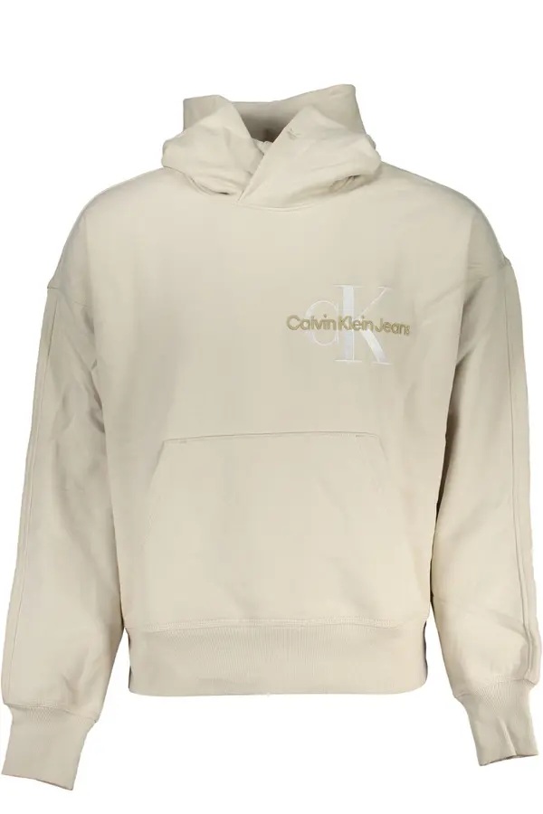 Calvin Klein Muška bež majica s kapuljačom Calvin Klein