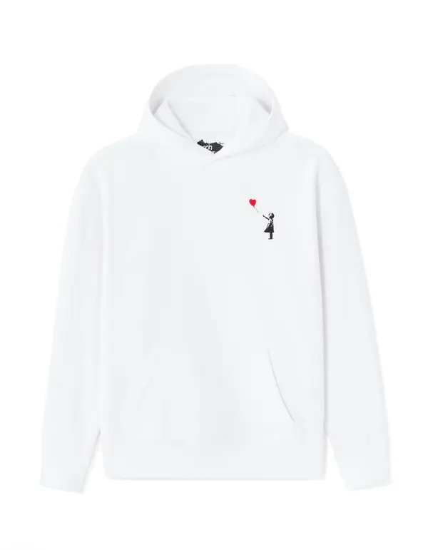 Celio Muška bijela Banksy majica s kapuljačom