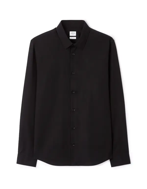 Celio Muška crna slim fit košulja Celio