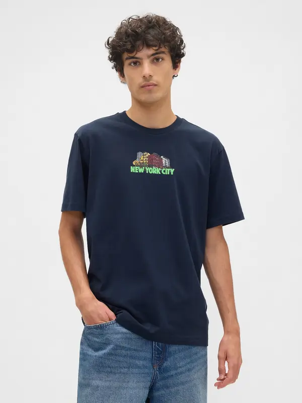 GAP Muška GAP majica s printom