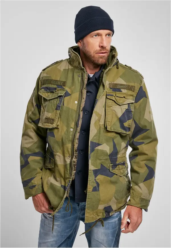 Brandit Muška jakna Urban Classics M-65 Giant Swedisch Camo