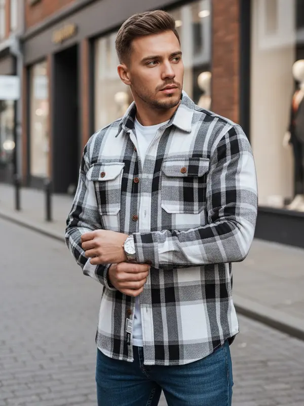 DStreet Muška karirana košulja