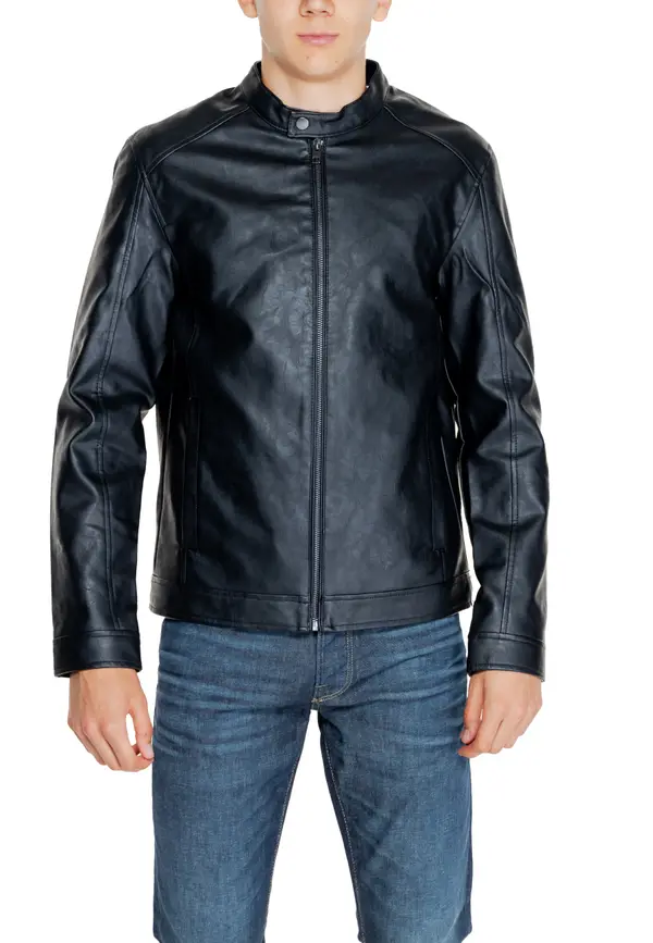 Jack & Jones Muška kožna jakna Jack &amp; Jones
