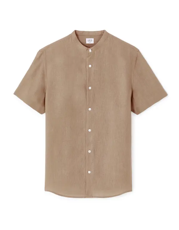 Celio Muška lanena košulja Celio Damaopoc
