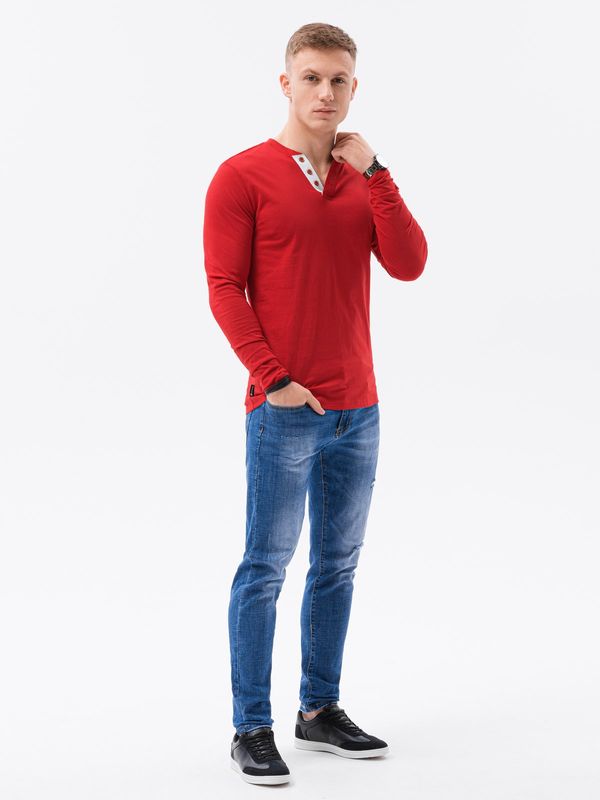 Ombre Muška majica dugih rukava Ombre Basic