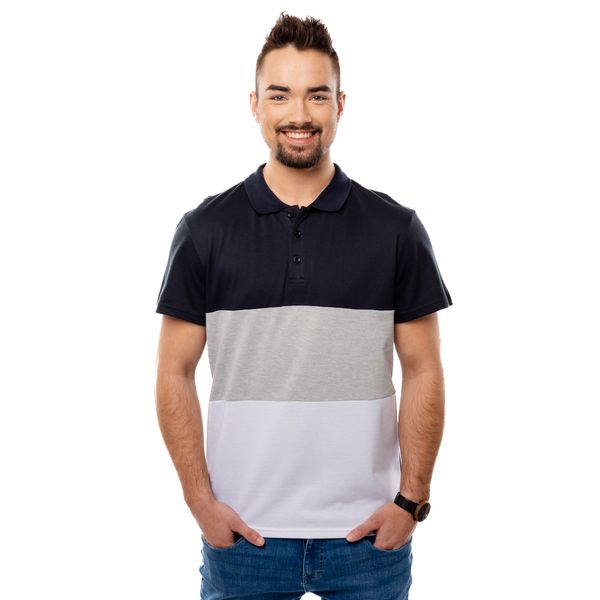 Glano Muška majica GLANO - tamno plava