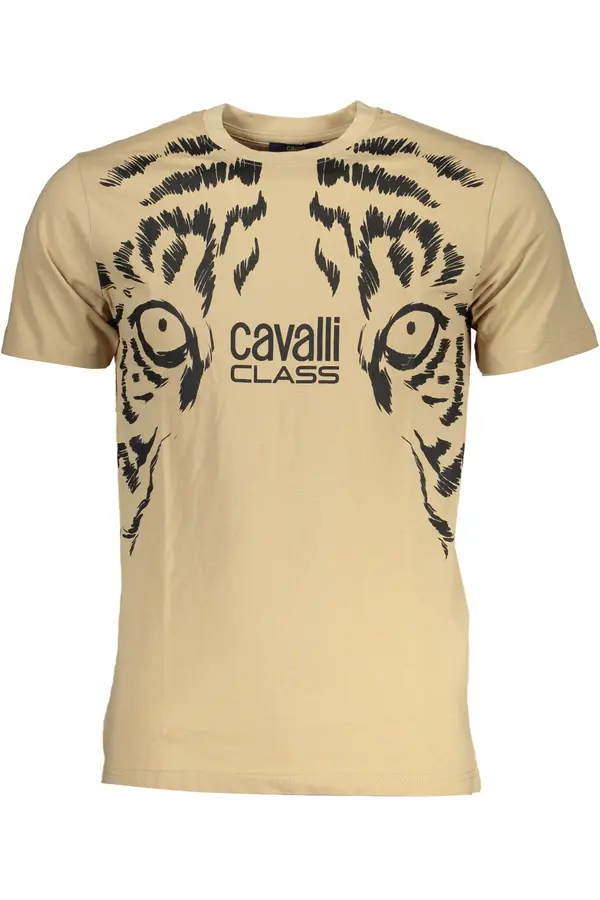 Cavalli Class Muška majica kratkih rukava Cavalli Class bež boje