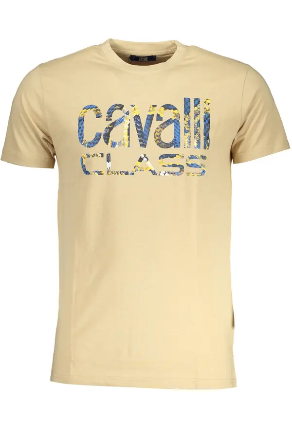 Cavalli Class Muška majica kratkih rukava Cavalli Class bež boje