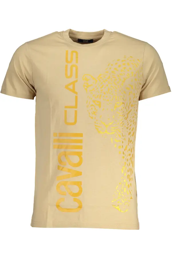 Cavalli Class Muška majica kratkih rukava Cavalli Class bež boje