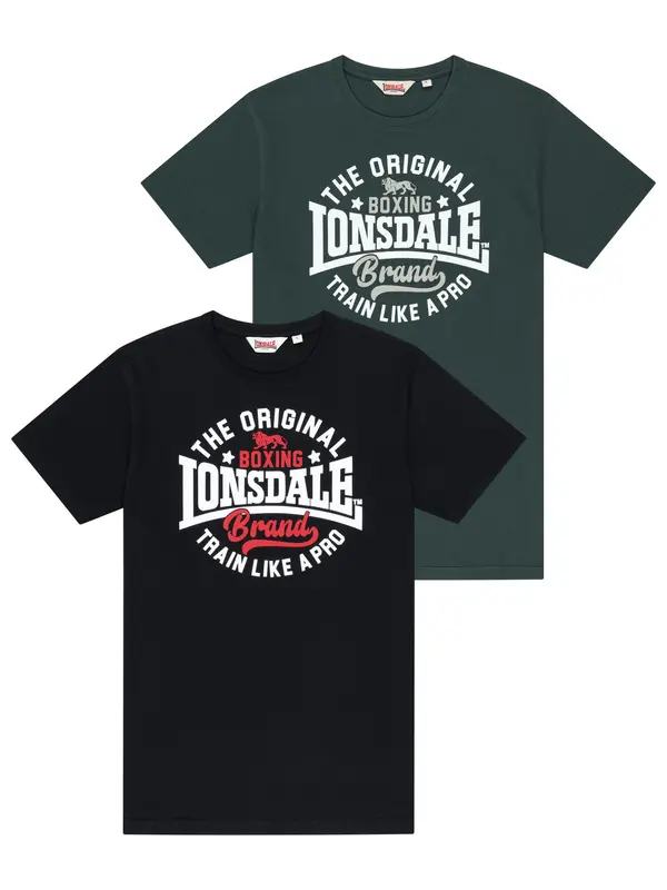 Lonsdale Muška majica kratkih rukava Lonsdale, dvostruko pakiranje