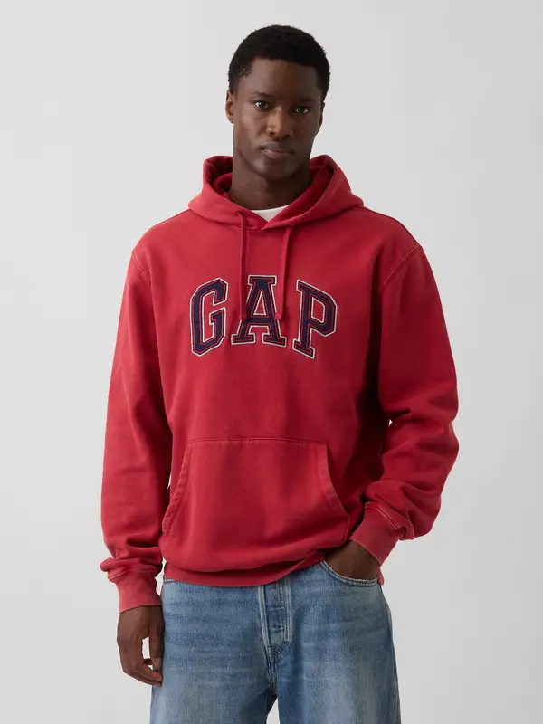 GAP Muška majica s kapuljačom GAP s VintageSoft logotipom