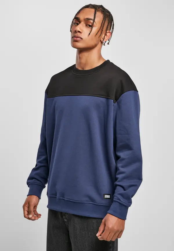 Urban Classics Muška majica s kapuljačom Top block Crewneck