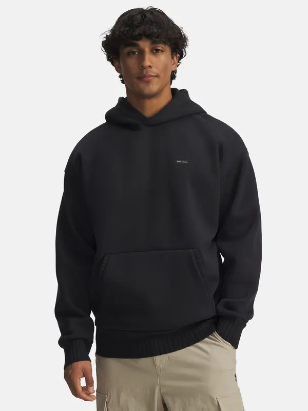 Under Armour Muška majica s kapuljačom Under Armour UA Icon Heavy Rib Hdy-BLK