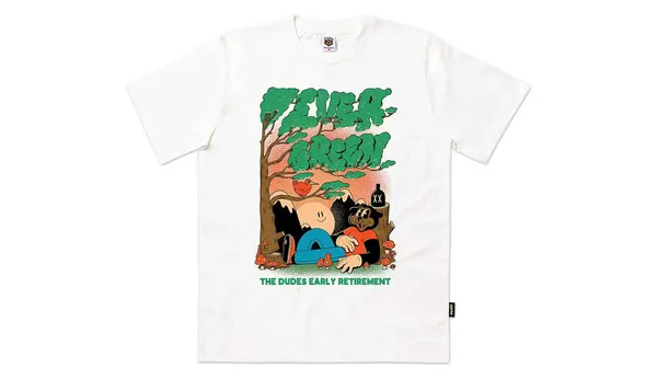 The Dudes Muška majica The Dudes Evergreen White