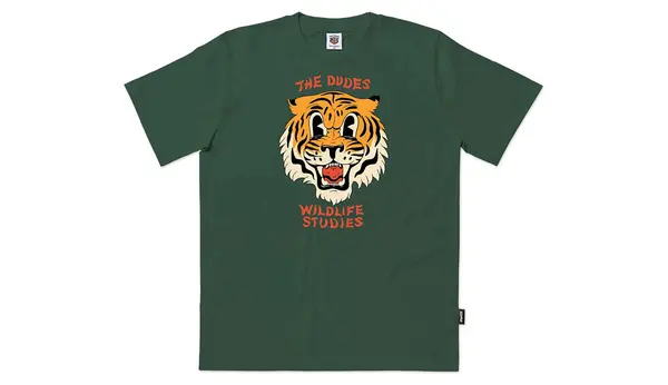 The Dudes Muška majica The Dudes Wildlife Studies zelena