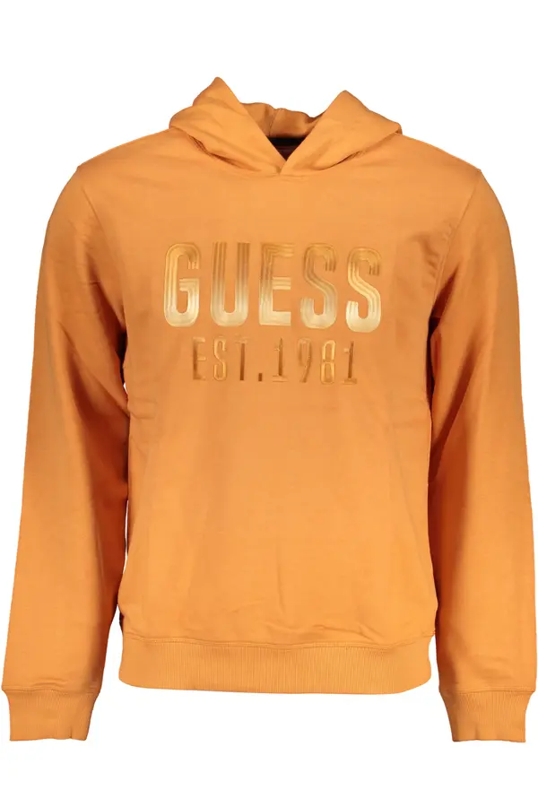 GUESS JEANS Muška narančasta majica s kapuljačom GUESS