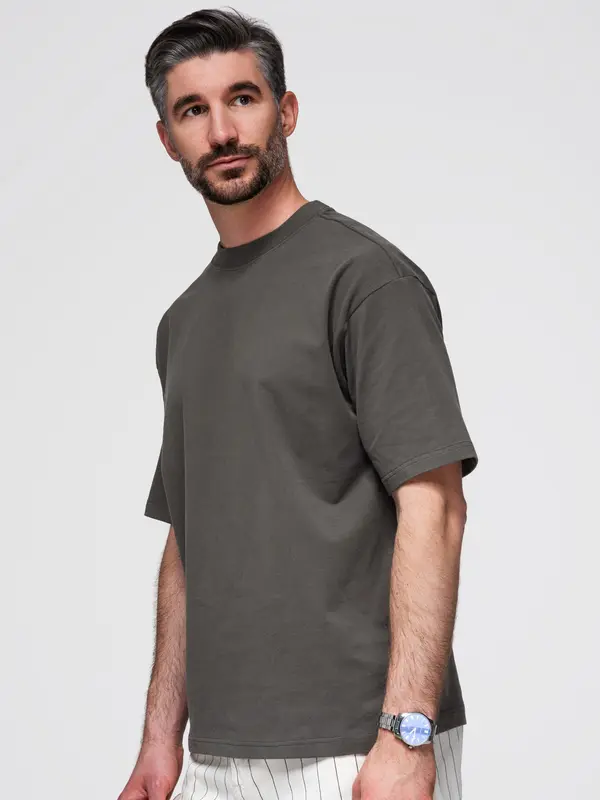 Ombre Muška ombre majica kratkih rukava LOOSE FIT s okruglim izrezom