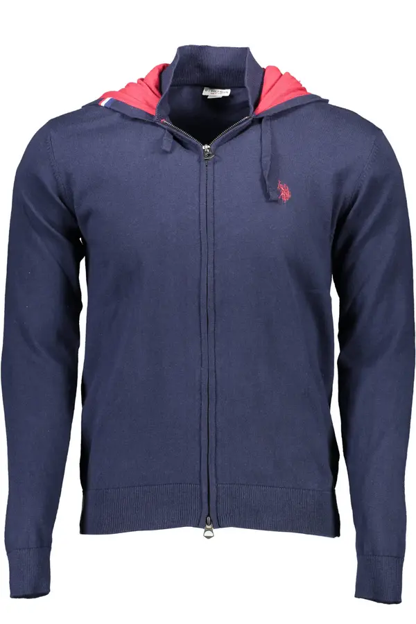 U.S. Polo Assn. Muška plava US Polo majica s kapuljačom