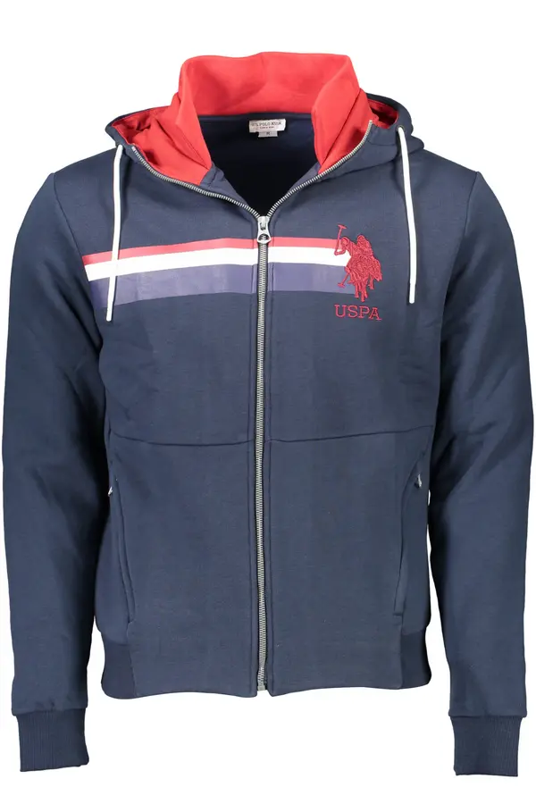 U.S. Polo Assn. Muška plava US Polo majica s kapuljačom