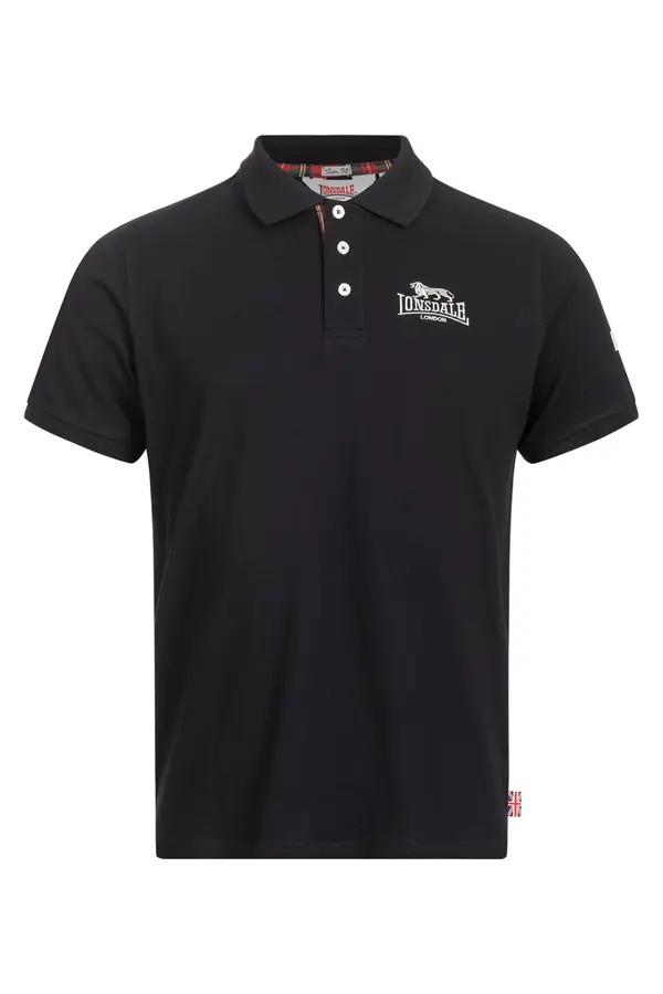 Lonsdale Muška polo majica Lonsdale 117230-Black/Silver