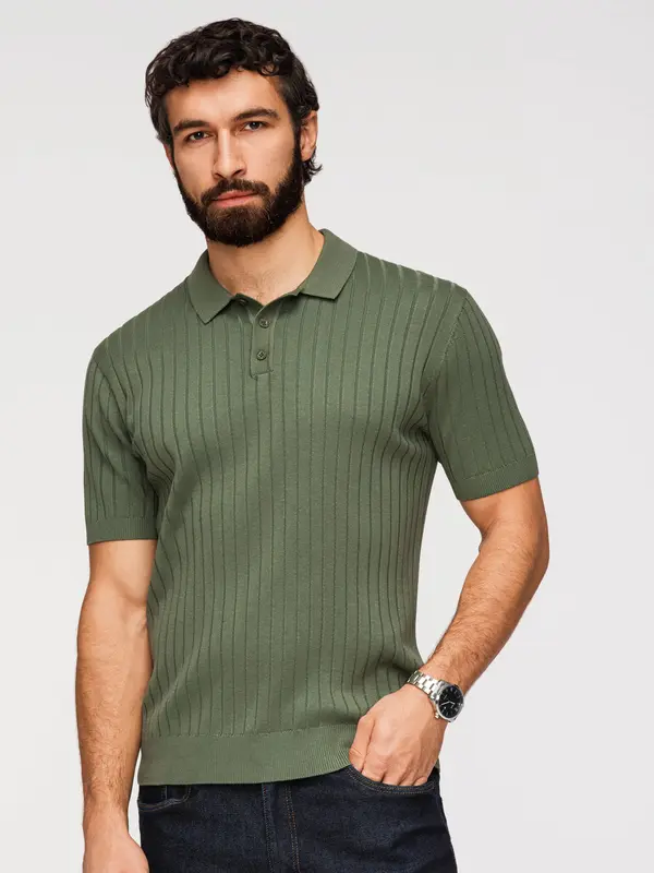 Ombre Muška polo majica slim fit kroja