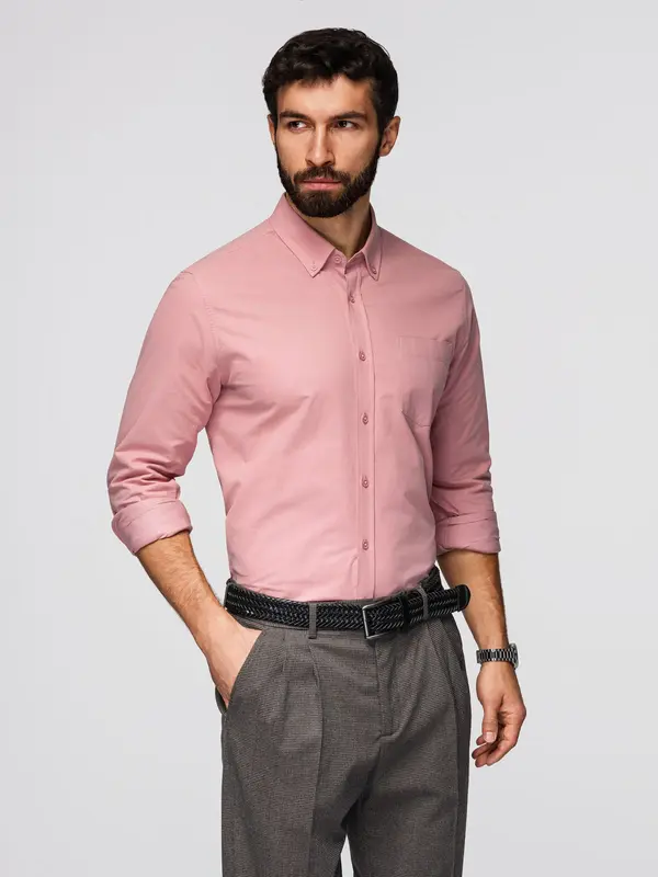 Ombre Muška REGULAR FIT košulja s džepom