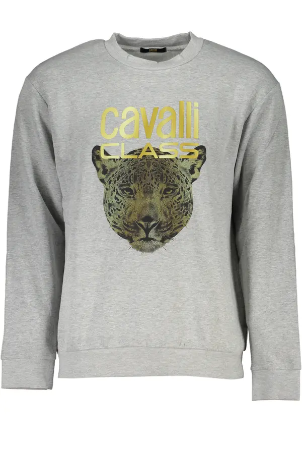 Cavalli Class Muška siva majica s kapuljačom Cavalli Class