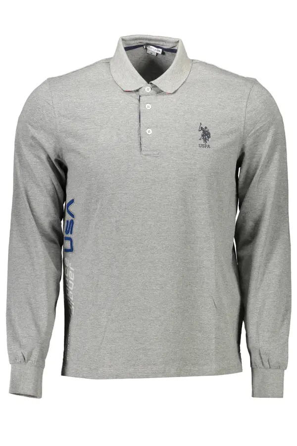 U.S. Polo Assn. Muška siva polo majica dugih rukava
