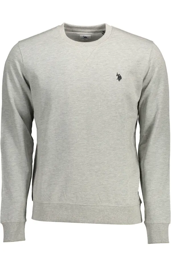 U.S. Polo Assn. Muška siva US Polo majica s kapuljačom