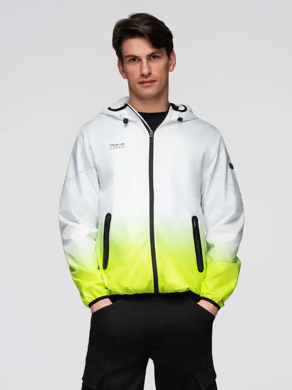 Ombre Muška sportska jakna s ombré efektom
