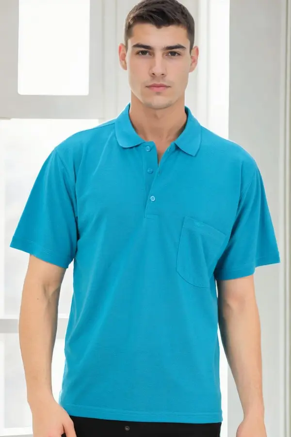 dewberry Muška tirkizna polo majica