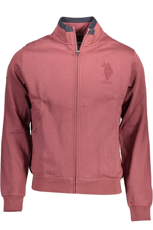 U.S. Polo Assn. Muška US Polo majica s patentnim zatvaračem, ljubičasta