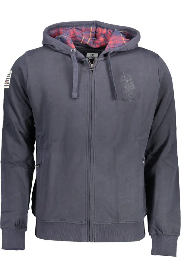 U.S. Polo Assn. Muška US Polo majica s patentnim zatvaračem, plava