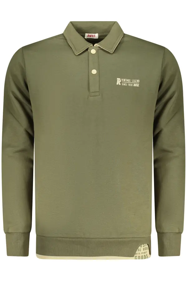 Rifle Muška zelena polo majica dugih rukava
