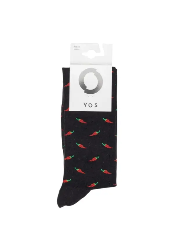 Yos Muške čarape do koljena s uzorkom