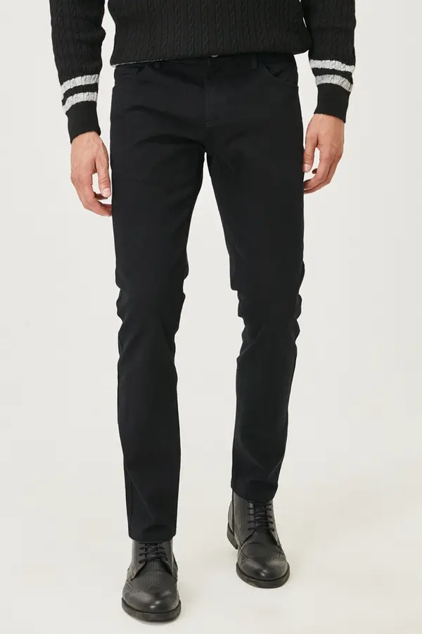 AC&Co / Altınyıldız Classics Muške crne slim fit chino hlače