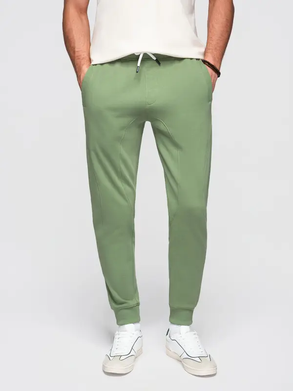 Ombre Muške jogger hlače Ombre BASIC - zelene