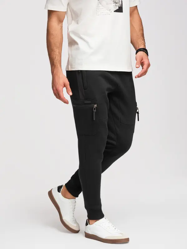 Ombre Muške jogger trenirke s džepovima Ombre