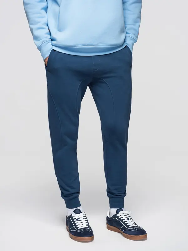 Ombre Muške Ombre BASIC jogger trenirke - plave