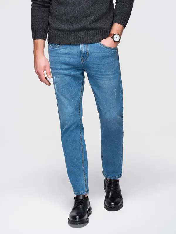 Ombre Muške plave Ombre traperice regular fit
